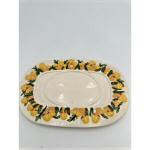 Vintage 1975 Arnels Ceramic Mushroom Butter Dish Plate Replacement No Lid